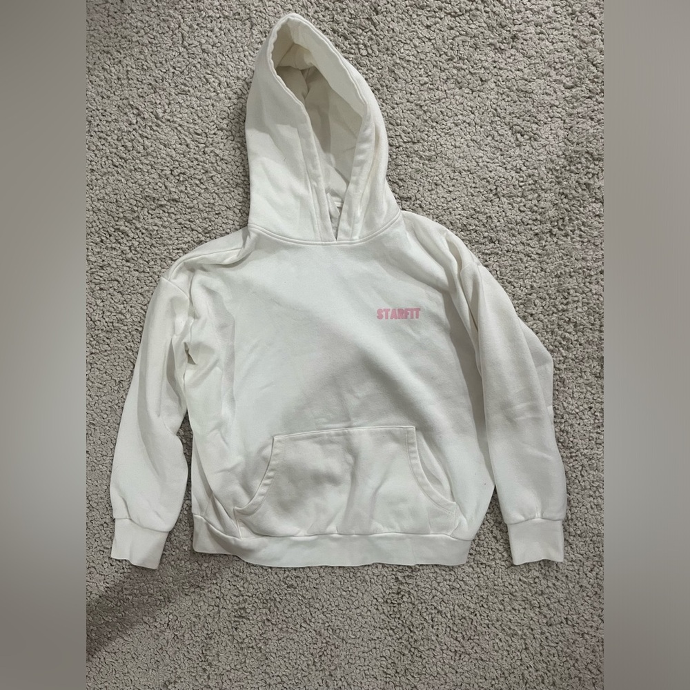 white starfit hoodie, size M, not sold online anymore